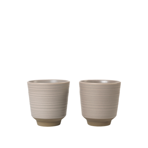 MIKO, set of 2 cups, warm gray