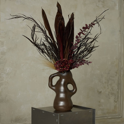 ISOLDE, vase, antique brown